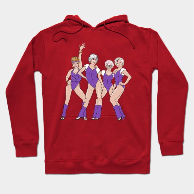 Golden Girls Granny Aerobic Club Hoodie by THE SUP OMO